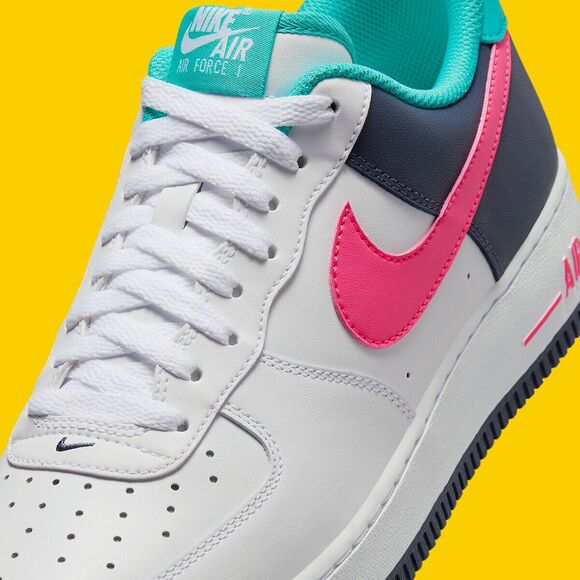 Nike Air Force 1 '07 Shoes White Thunder Blue Pink HF4849-100 Men's Sizes NEW - Picture 7 of 7